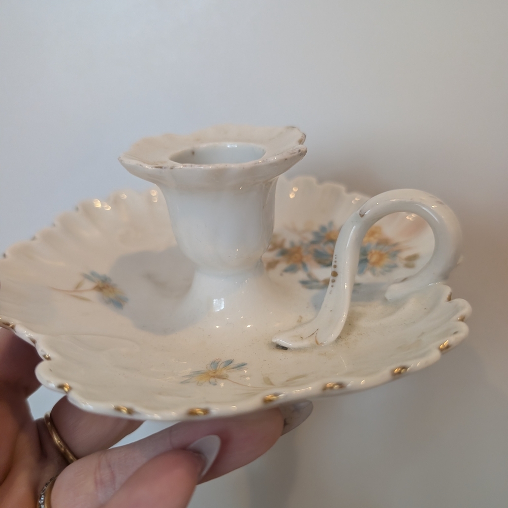 Floral Porcelain Candle Holder